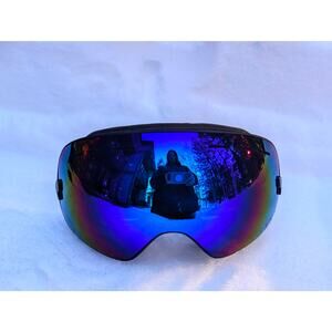 New ELAX Double Layer Anti Fog Lens Ski Goggles Skiing Snowboarding